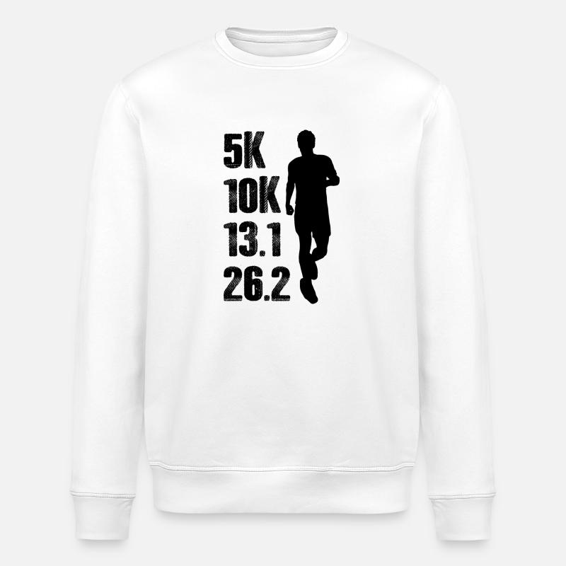Marathon Courir Jogging - Sweat bio ROLLER Stanley/Stella Unisexe - blanc