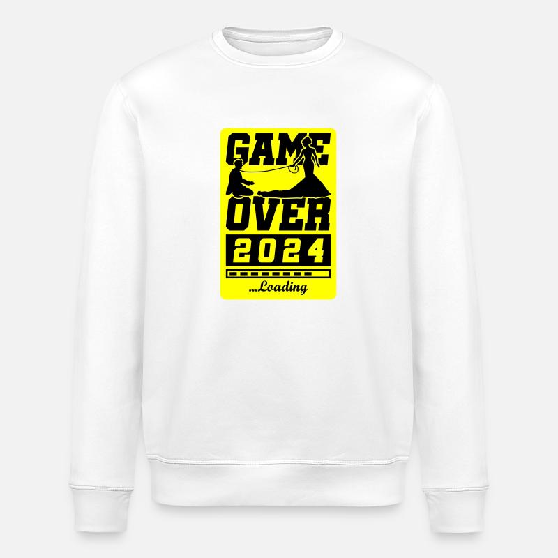 Wedding Loading 2024 Game Over - Sweat bio ROLLER Stanley/Stella Unisexe - blanc