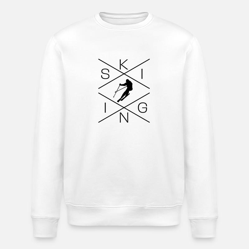 Ski - Stanley/Stella Unisex Bio-Sweatshirt ROLLER - Weiß