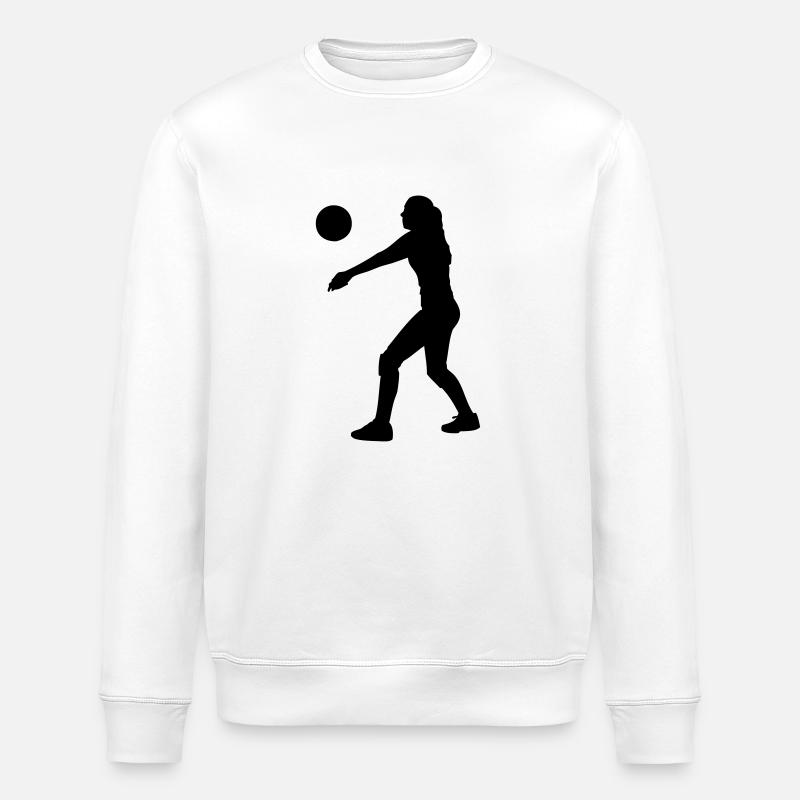 Volleyball - Stanley/Stella Unisex Bio-Sweatshirt ROLLER - Weiß