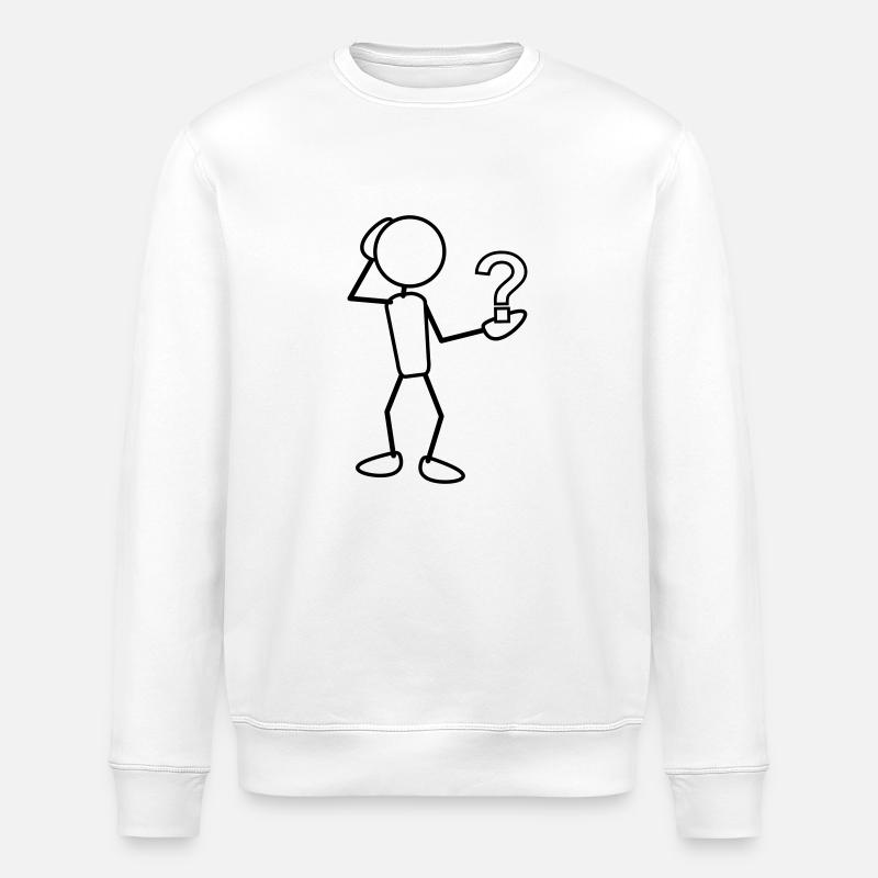 greyman_with_issues_at_hand_1c - Sweat bio ROLLER Stanley/Stella Unisexe - blanc