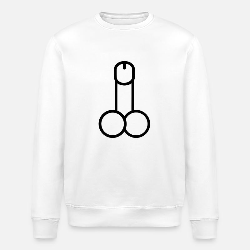 Penis - Sweat bio ROLLER Stanley/Stella Unisexe - blanc