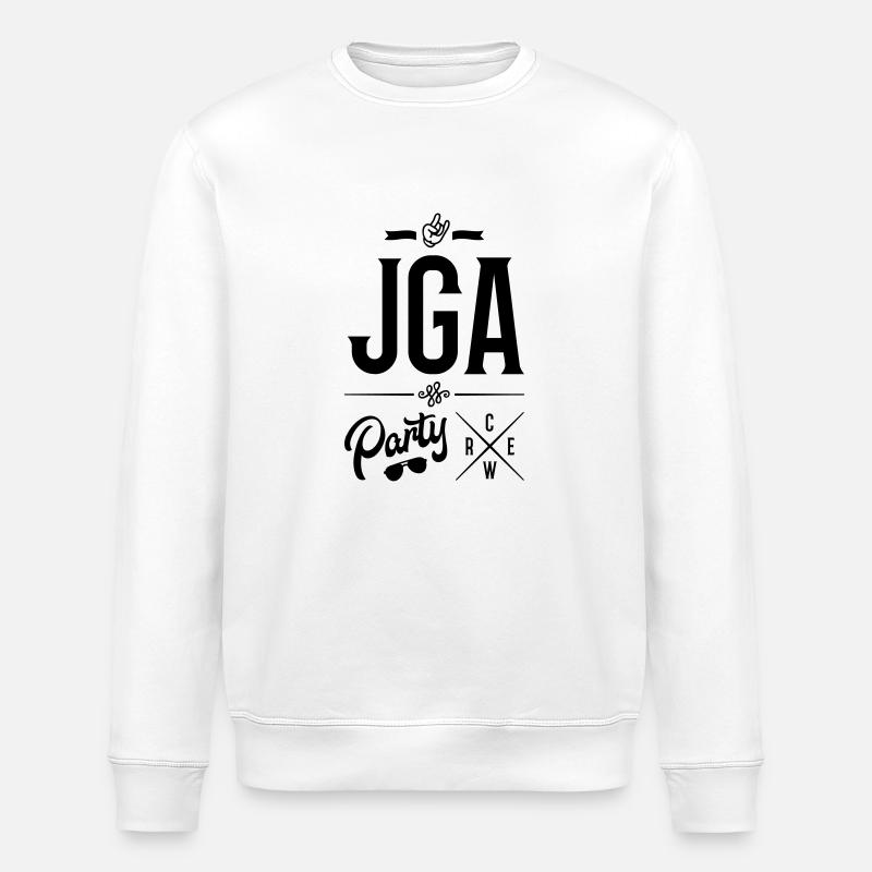 jga crew party - Stanley/Stella Unisex Bio-Sweatshirt ROLLER - Weiß