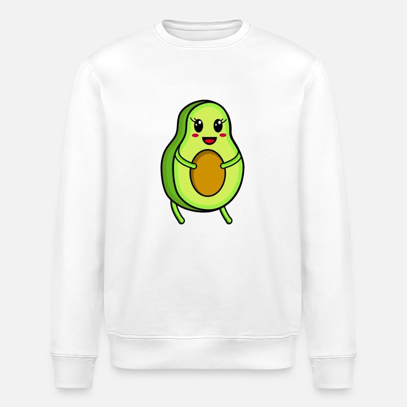 Süße Avocado - Stanley/Stella Unisex Bio-Sweatshirt ROLLER - Weiß