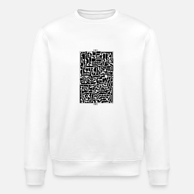Laby Brik (monochrom noir) - Sweat bio ROLLER Stanley/Stella Unisexe - blanc