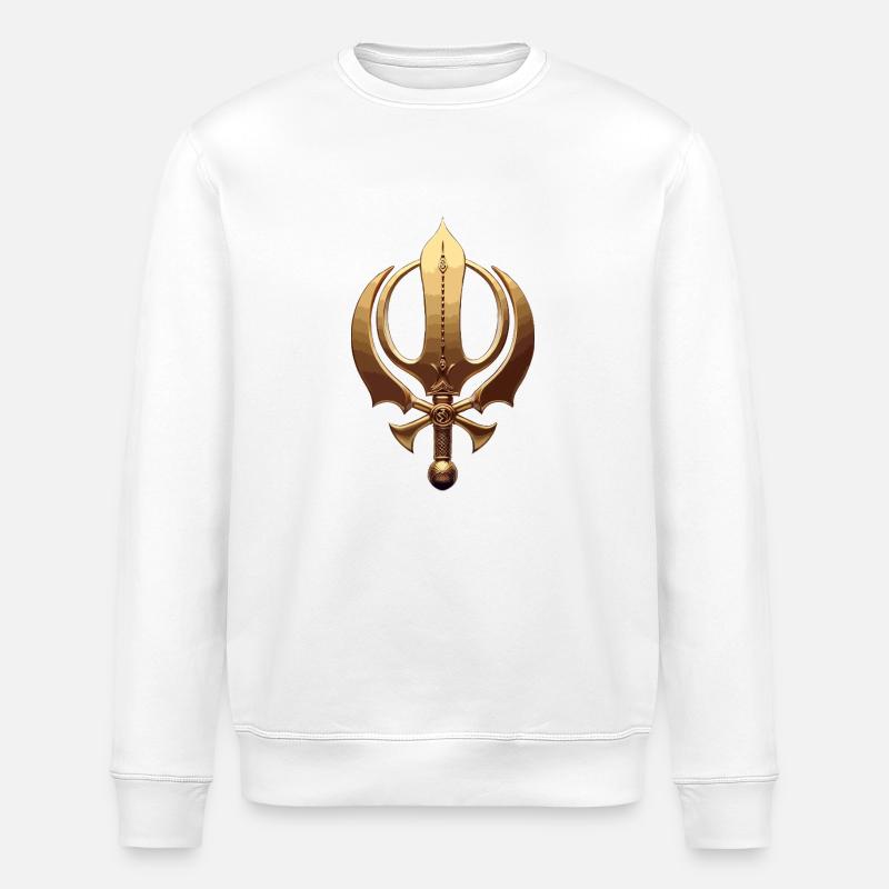 Khanda Sikh - Stanley/Stella Unisex Bio-Sweatshirt ROLLER - Weiß