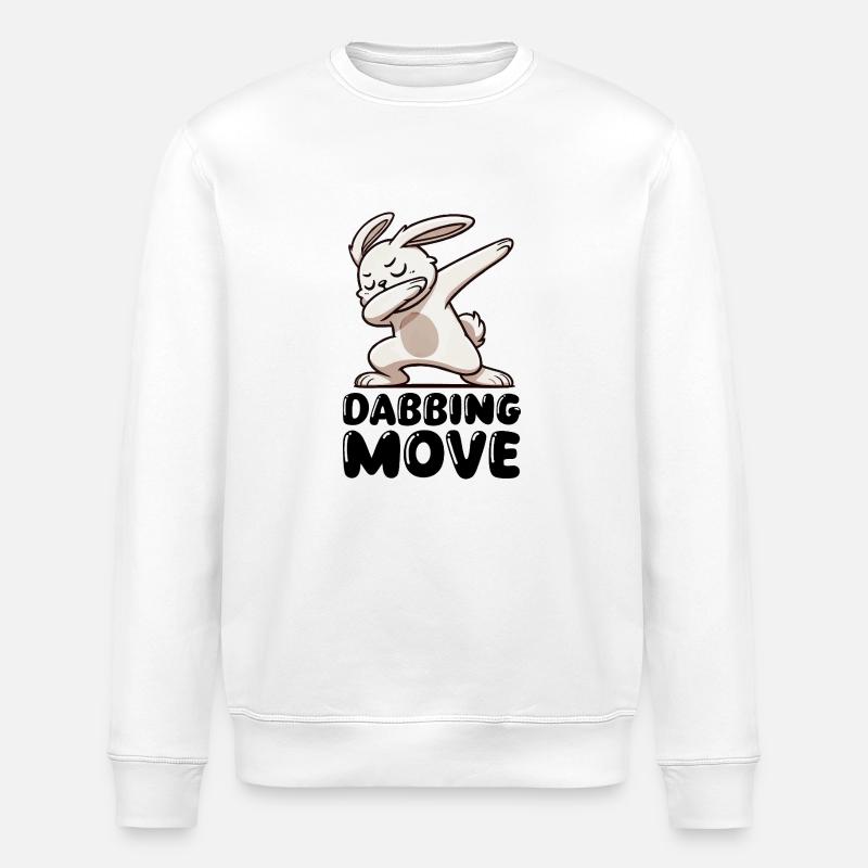 Lapin Lapin Dabbing - Sweat bio ROLLER Stanley/Stella Unisexe - blanc