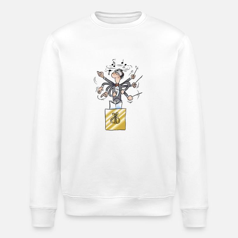 Dirigent - Stanley/Stella Unisex Bio-Sweatshirt ROLLER - Weiß