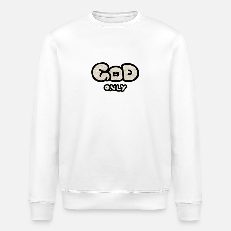 Biblical Bubble - Stanley/Stella ROLLER Unisex Organic Sweatshirt - white