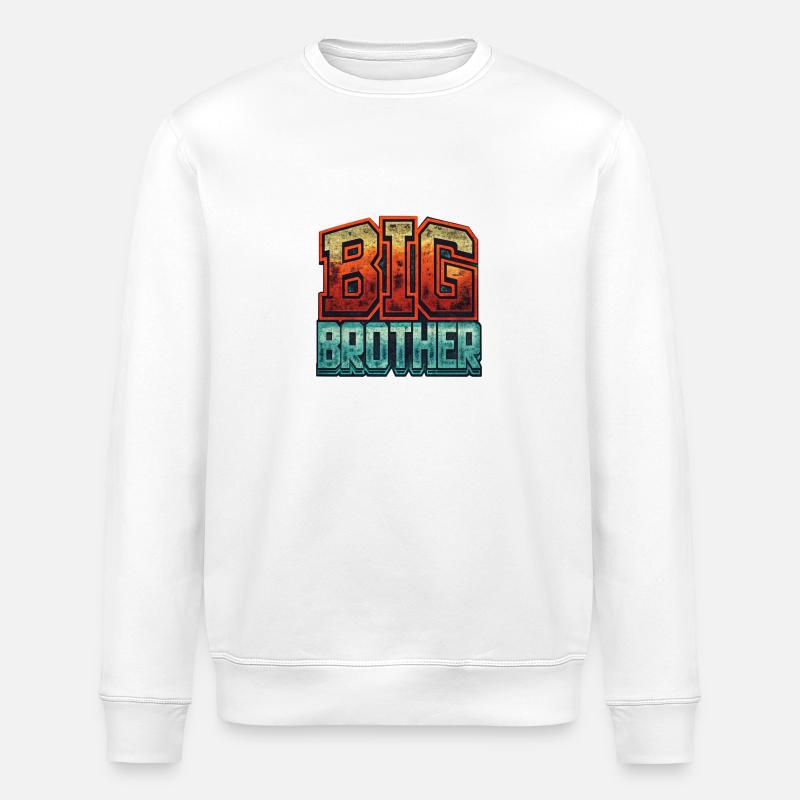 STOREBROR - Stanley/Stella økologisk unisex-sweatshirt ROLLER - hvid