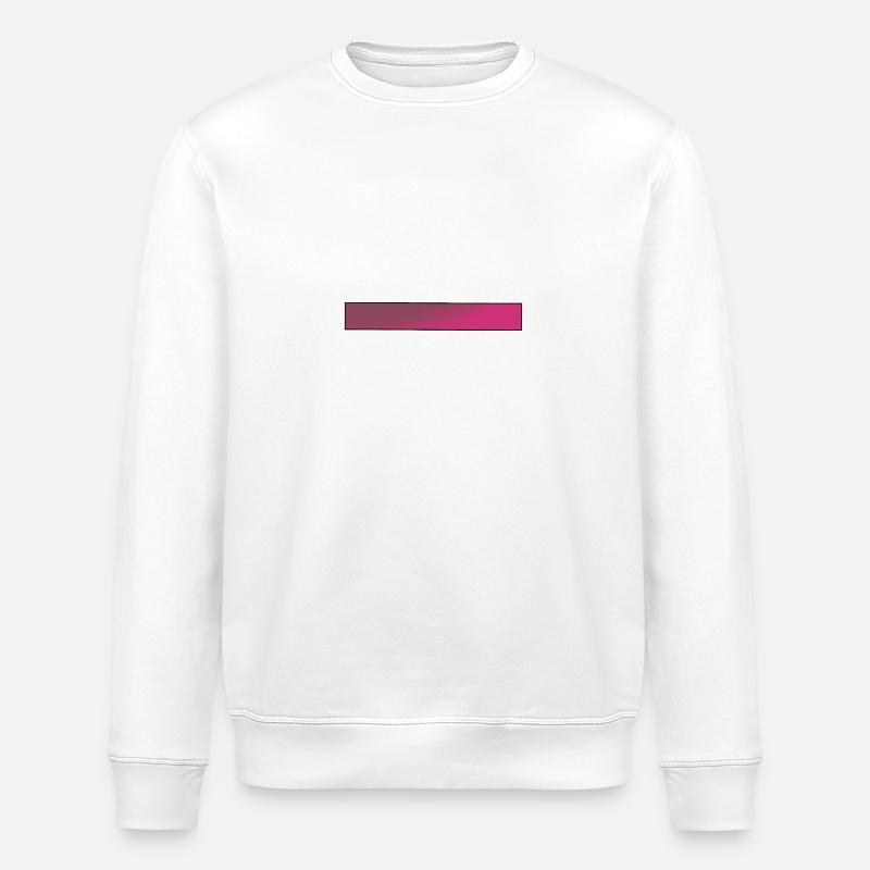Gradient Pink Bars - Stanley/Stella ROLLER Unisex Organic Sweatshirt - white