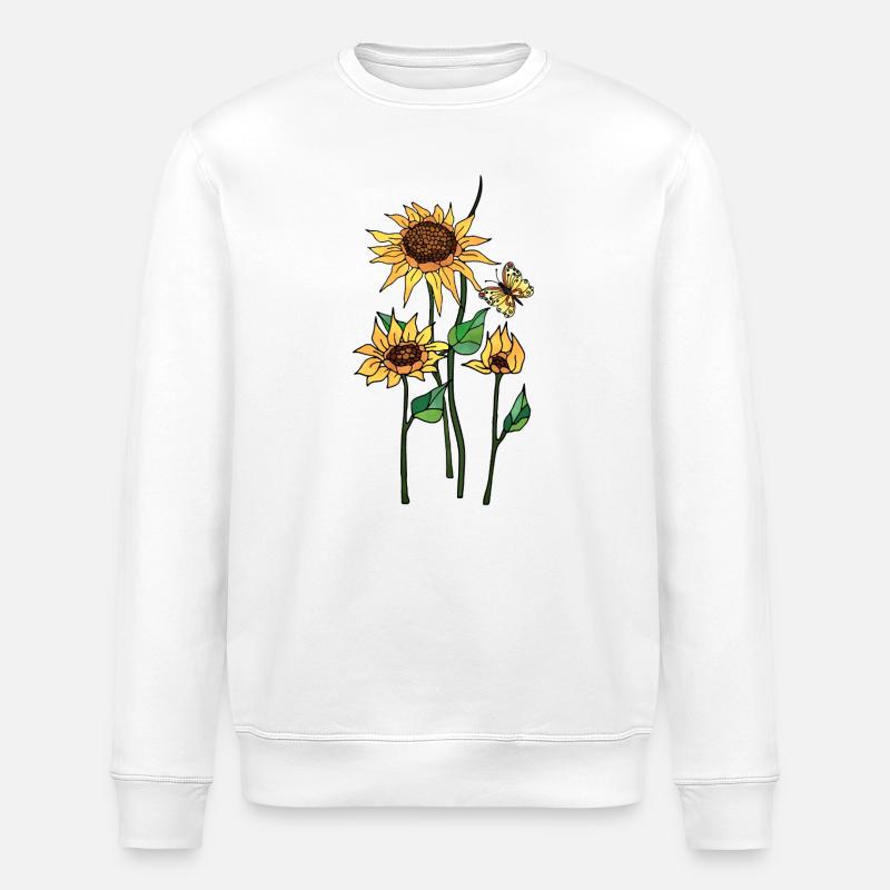 Fleur - Sweat bio ROLLER Stanley/Stella Unisexe - blanc