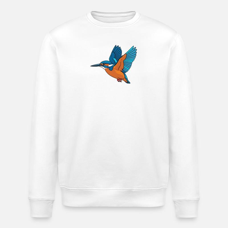 Eisvogel  - Stanley/Stella Unisex Bio-Sweatshirt ROLLER - Weiß