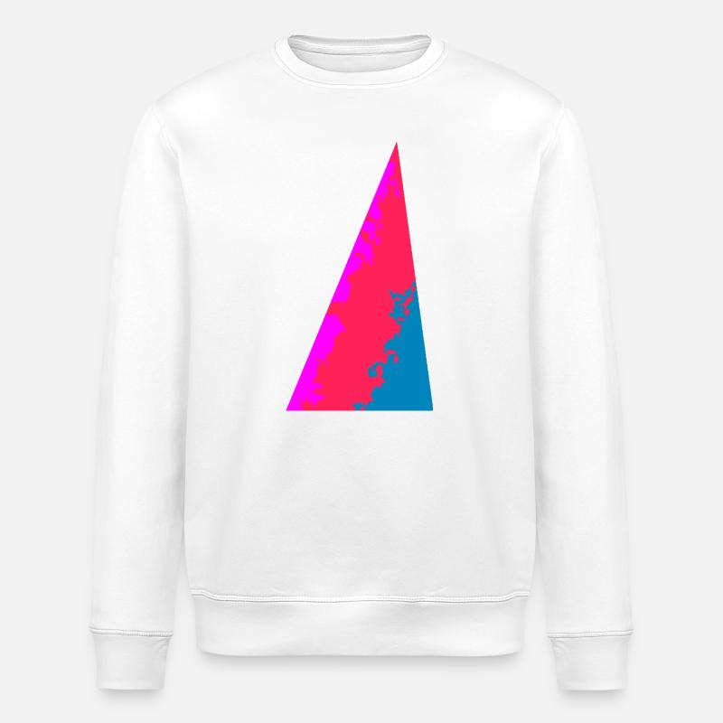 Farbflächen, Abstraktes, Geometrische Farben - Stanley/Stella Unisex Bio-Sweatshirt ROLLER - Weiß
