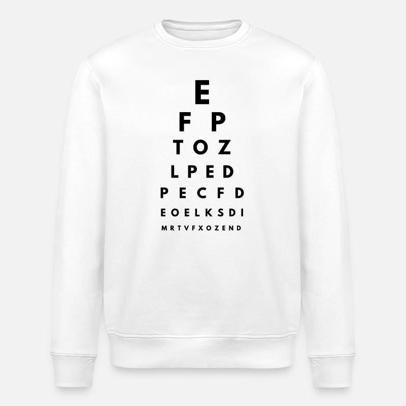 Sehtest 2 - Stanley/Stella Unisex Bio-Sweatshirt ROLLER - Weiß