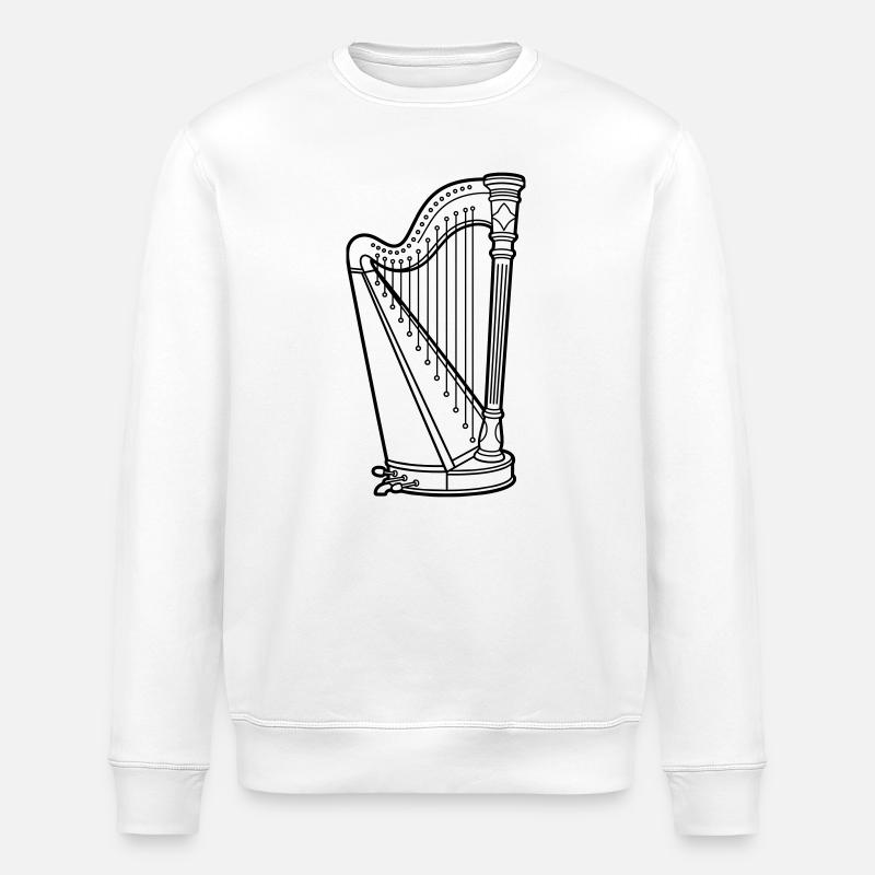 harp - Stanley/Stella ROLLER Unisex Organic Sweatshirt - white