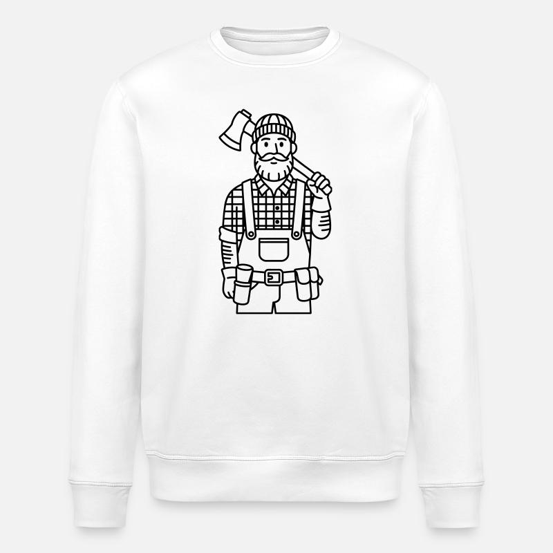 Forester - Stanley/Stella ROLLER Unisex Organic Sweatshirt - white