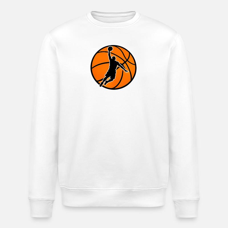 Dunk puissant au basketball - Sweat bio ROLLER Stanley/Stella Unisexe - blanc
