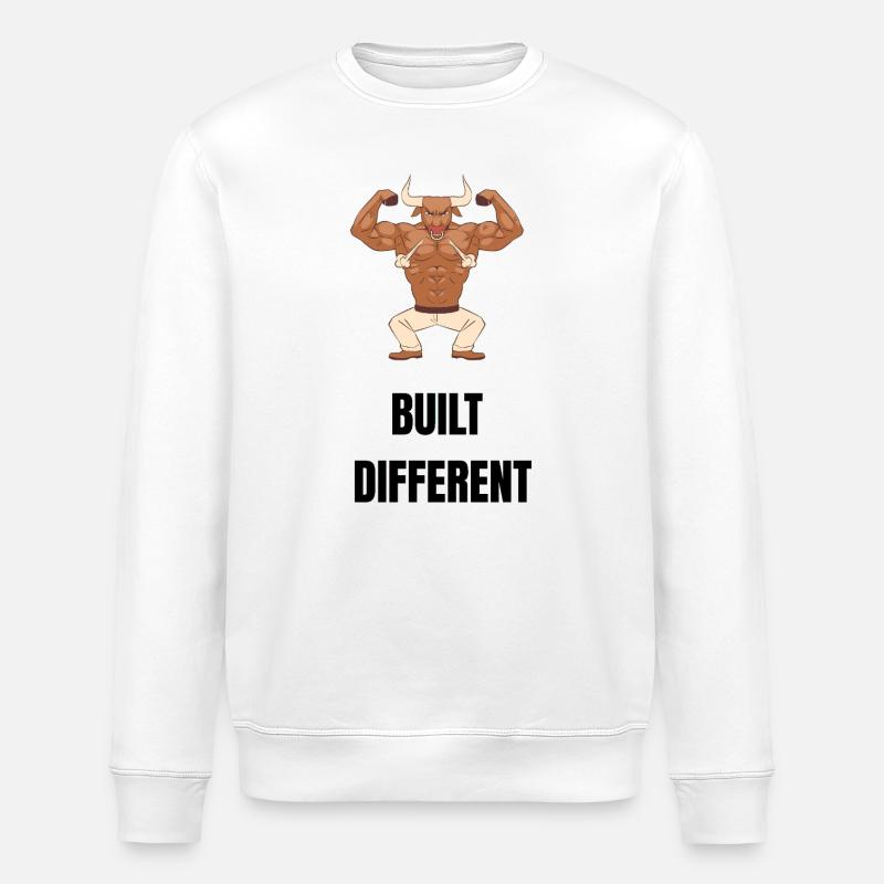 Built different - Stanley/Stella ROLLER Unisex Organic Sweatshirt - white