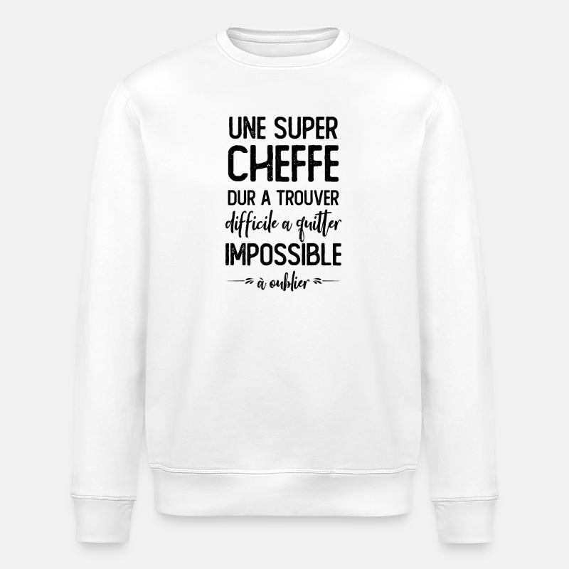 Super chef - Stanley/Stella ROLLER Unisex Organic Sweatshirt - white