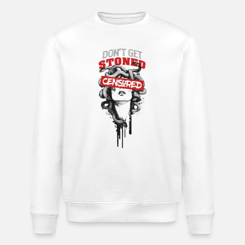 Ne vous défoncez pas - Sweat bio ROLLER Stanley/Stella Unisexe - blanc