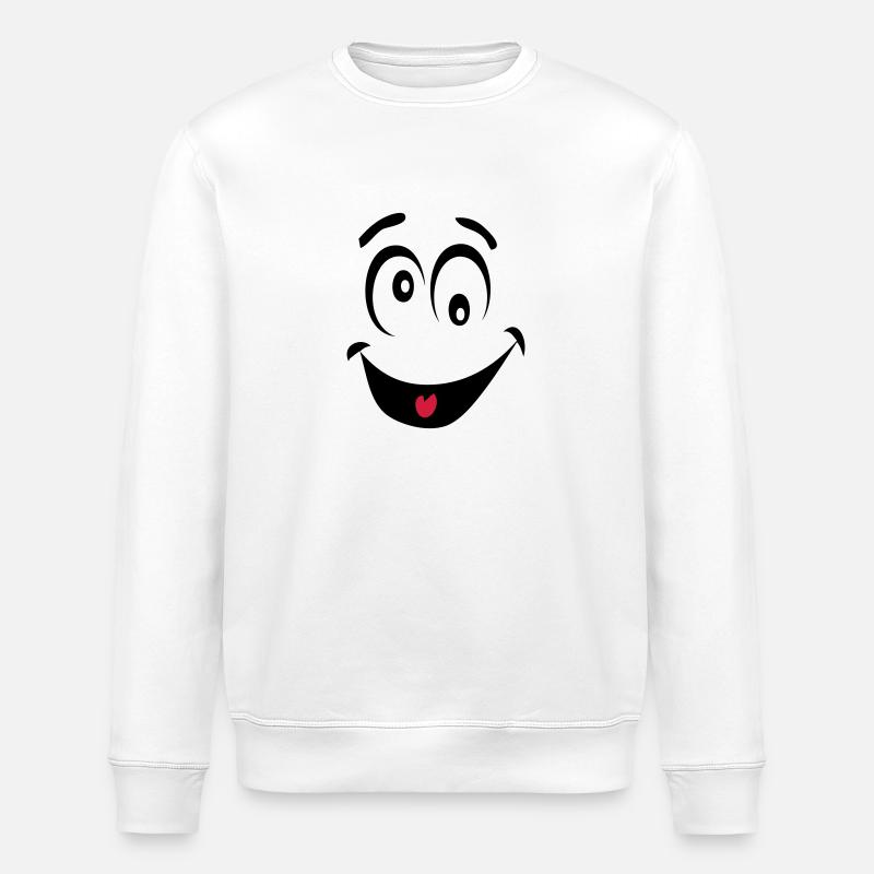 smiley dingue1 - Sweat bio ROLLER Stanley/Stella Unisexe - blanc
