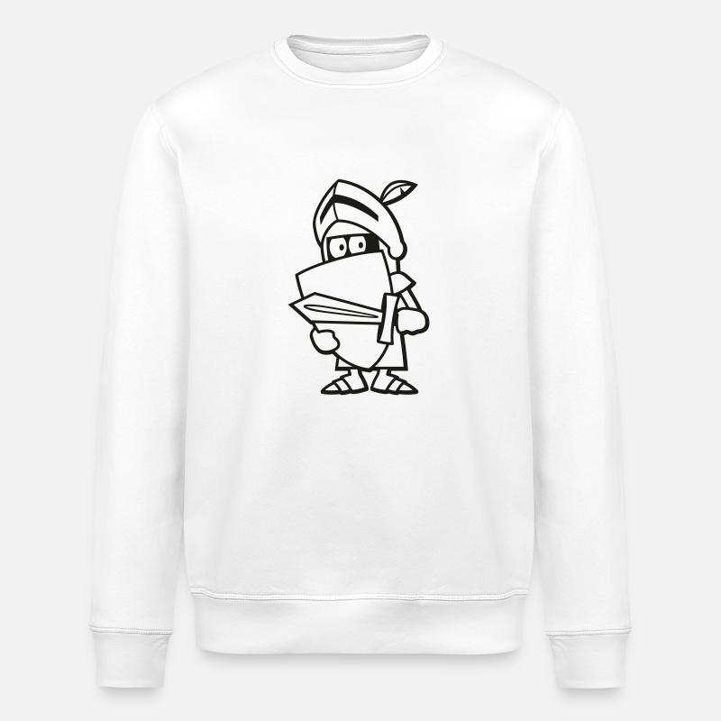 vl032a_ritter_1c - Stanley/Stella Unisex Bio-Sweatshirt ROLLER - Weiß