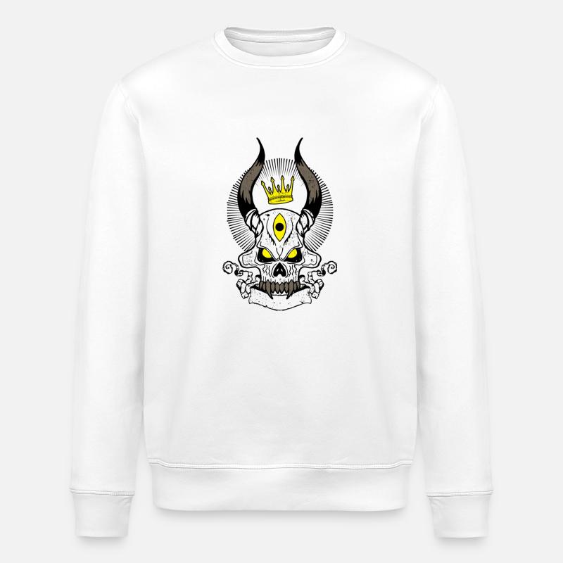 Skull de - Stanley/Stella Unisex Bio-Sweatshirt ROLLER - Weiß