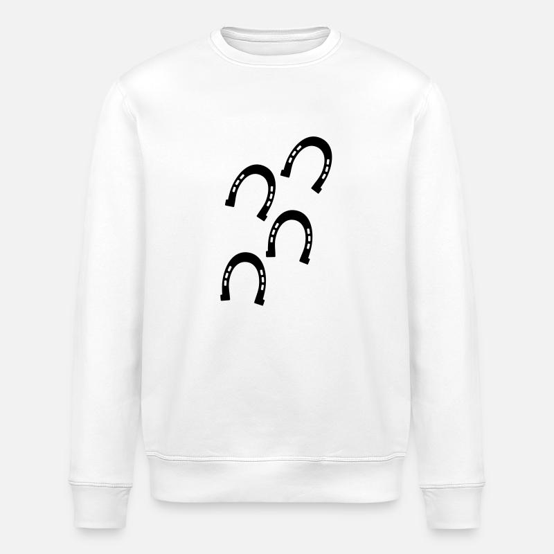 Les sabots de chevaux - Sweat bio ROLLER Stanley/Stella Unisexe - blanc