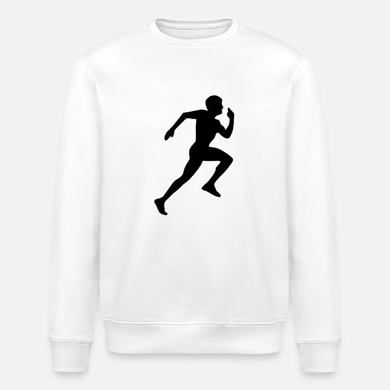 Runner Silhouette - Stanley/Stella Unisex Bio-Sweatshirt ROLLER - Weiß
