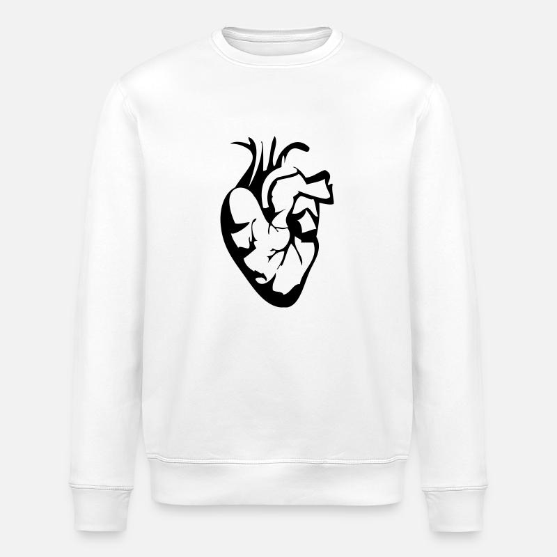 heart - Stanley/Stella Unisex Bio-Sweatshirt ROLLER - Weiß