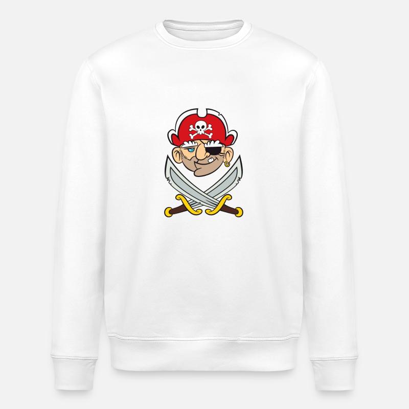 Pirate - Sweat bio ROLLER Stanley/Stella Unisexe - blanc
