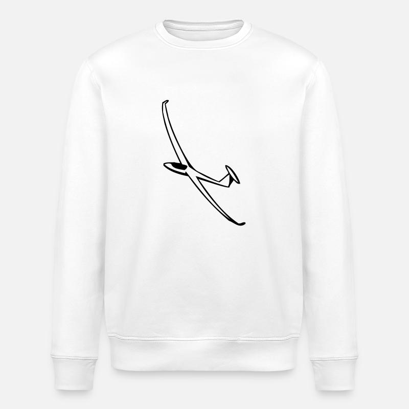Segelflugzeug - Stanley/Stella Unisex Bio-Sweatshirt ROLLER - Weiß