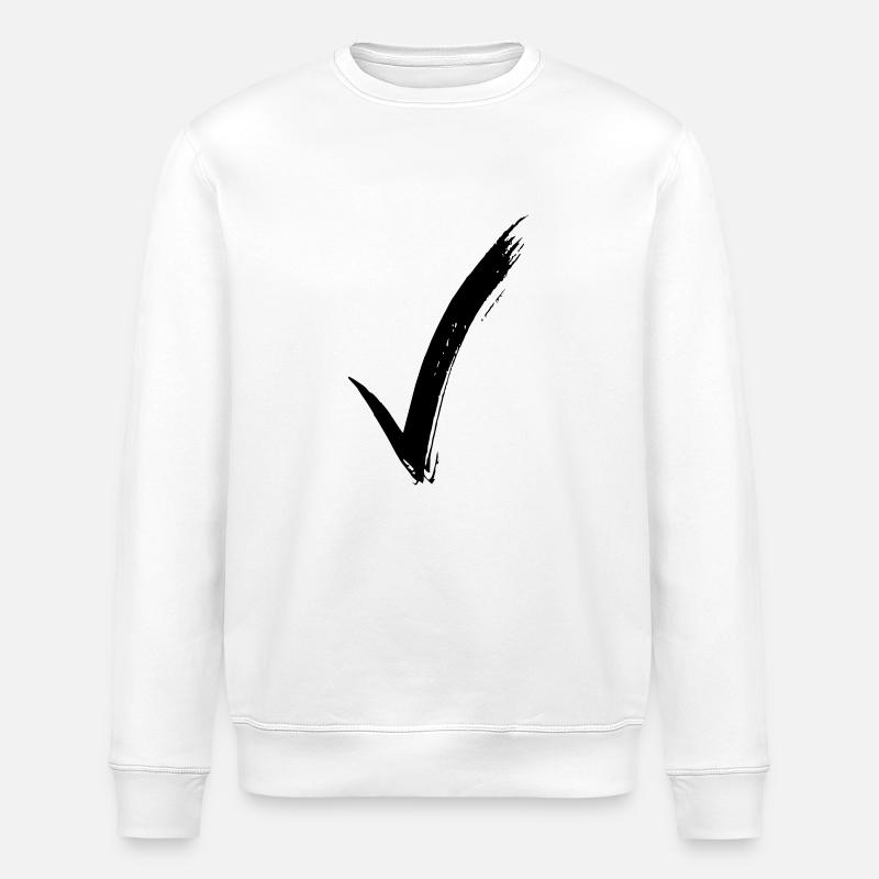 check mark - Stanley/Stella ROLLER Unisex Organic Sweatshirt - white