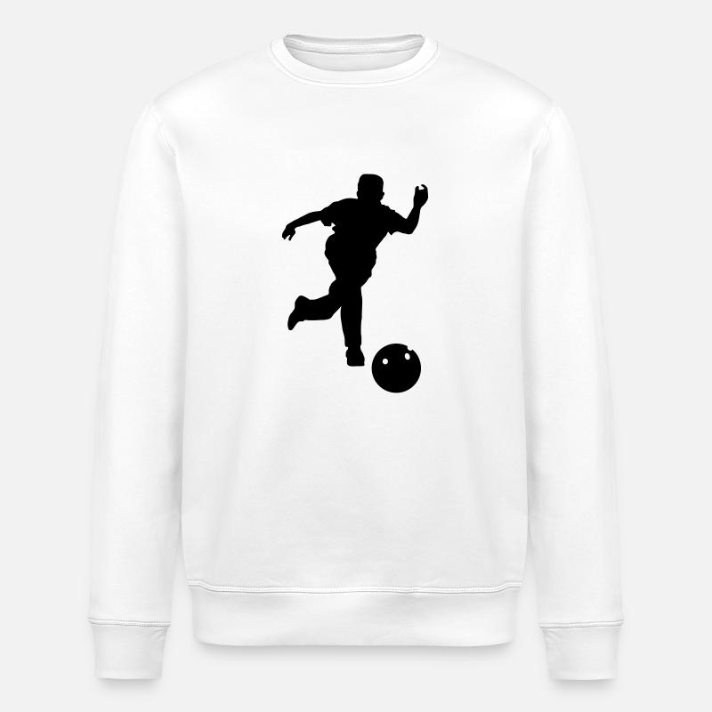 Bowling - Sweat bio ROLLER Stanley/Stella Unisexe - blanc