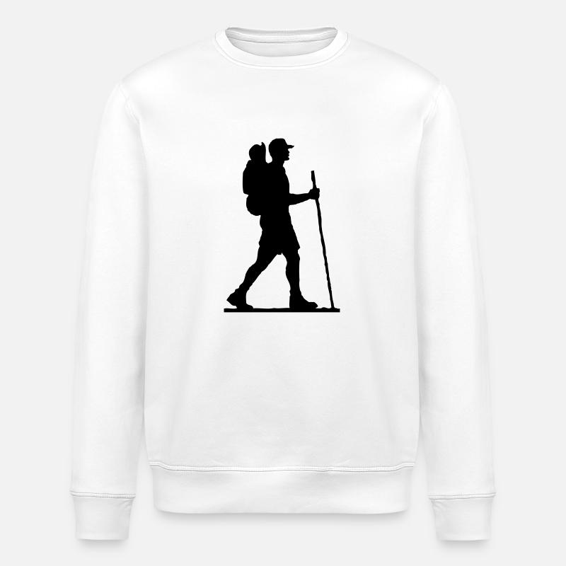 hiker - wanderer - Stanley/Stella Unisex Bio-Sweatshirt ROLLER - Weiß