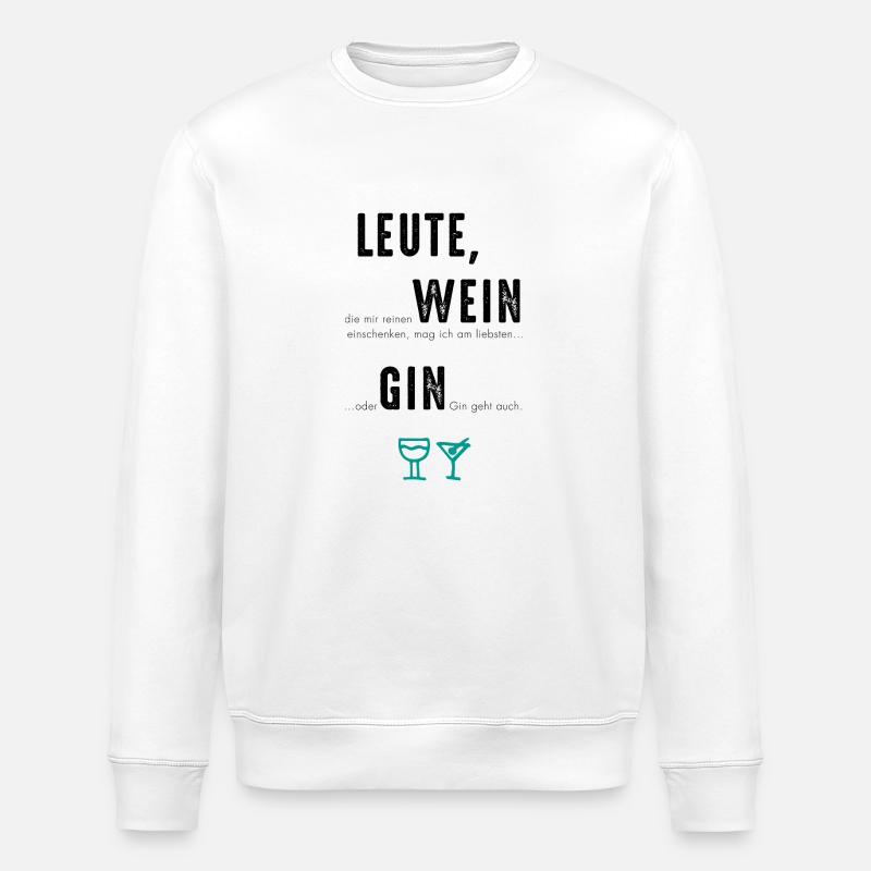 GIN geht auch - Stanley/Stella Unisex Bio-Sweatshirt ROLLER - Weiß
