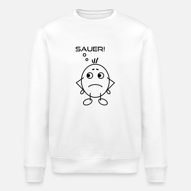 Eierkopf sauer - Stanley/Stella Unisex Bio-Sweatshirt ROLLER - Weiß