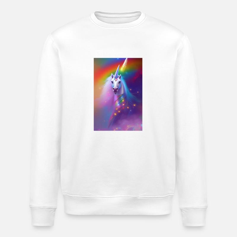 Licorne - Sweat bio ROLLER Stanley/Stella Unisexe - blanc