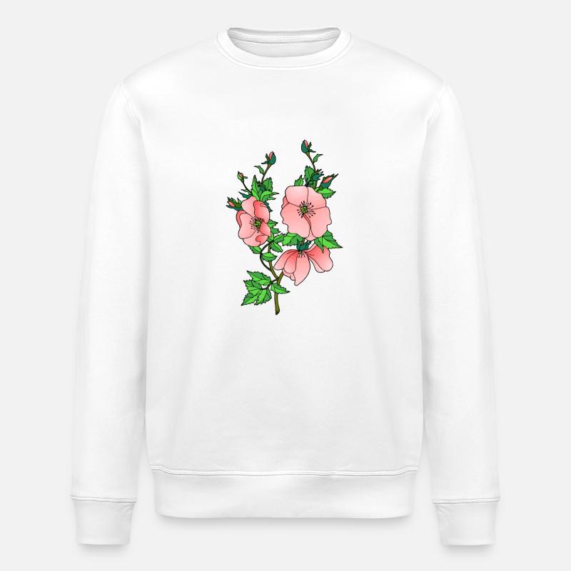 Fleur - Sweat bio ROLLER Stanley/Stella Unisexe - blanc