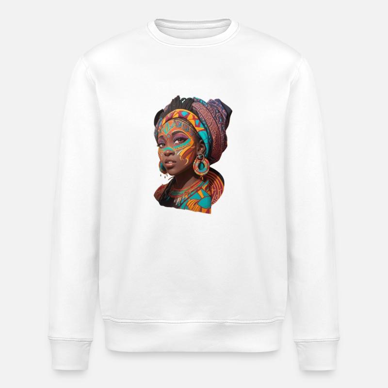 Femme africaine - Sweat bio ROLLER Stanley/Stella Unisexe - blanc