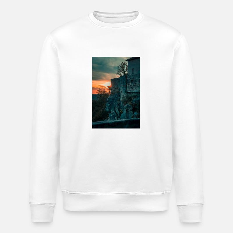 Hohnstein Schloss Sächsische Schweiz - Stanley/Stella Unisex Bio-Sweatshirt ROLLER - Weiß