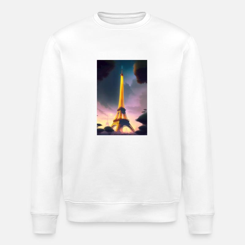 Eiffelturm - Stanley/Stella Unisex Bio-Sweatshirt ROLLER - Weiß