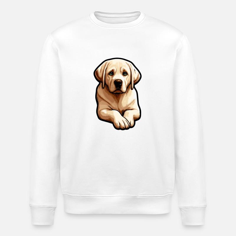 Labrador Retriever - Stanley/Stella Unisex Bio-Sweatshirt ROLLER - Weiß