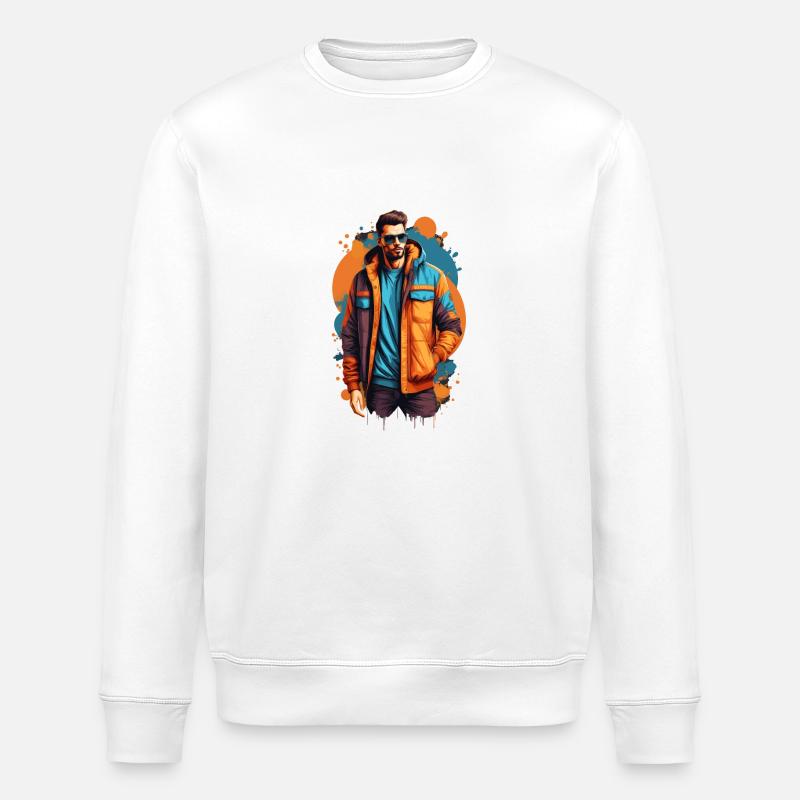 Schließ mich an - Stanley/Stella Unisex Bio-Sweatshirt ROLLER - Weiß
