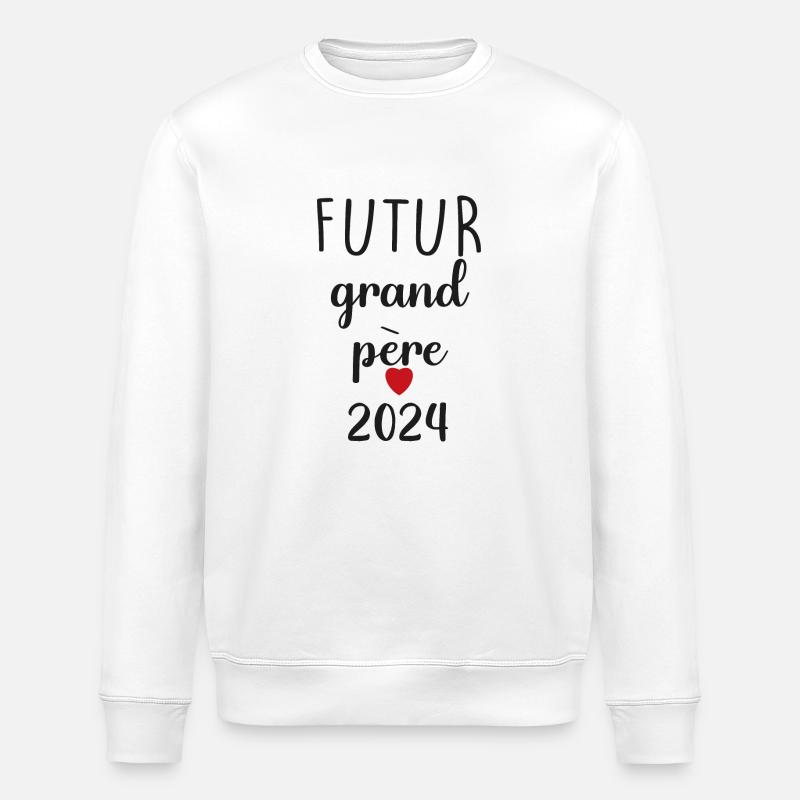Futur grand père - 2024 - Sweat bio ROLLER Stanley/Stella Unisexe - blanc