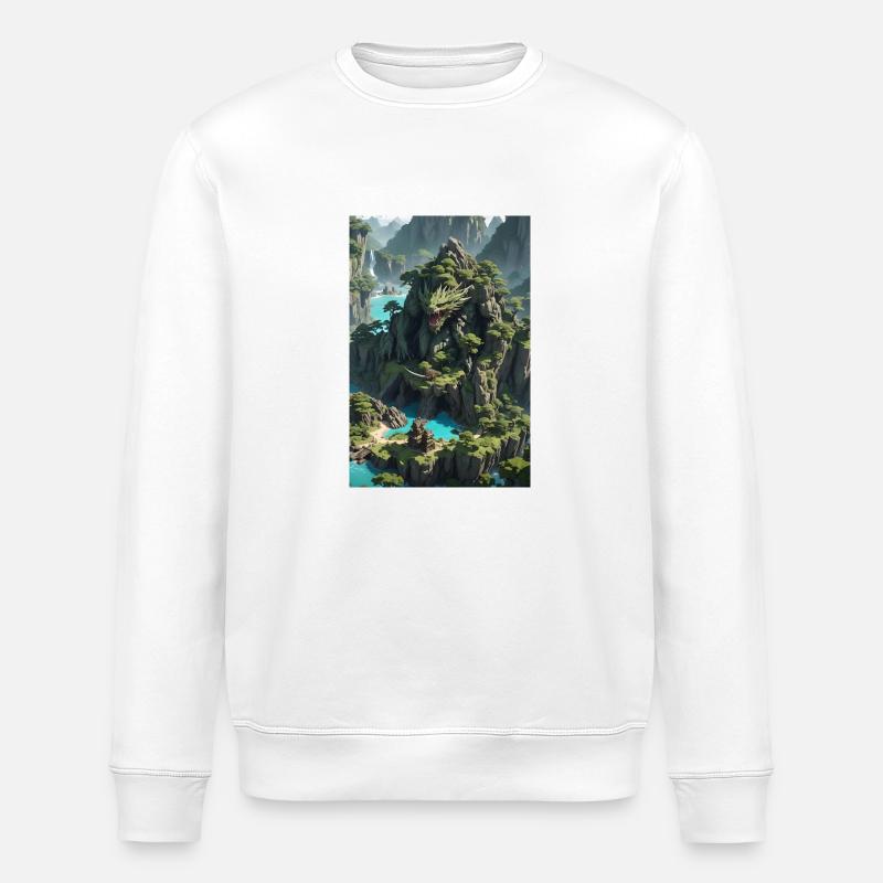 Monsterisland - Stanley/Stella Unisex Bio-Sweatshirt ROLLER - Weiß