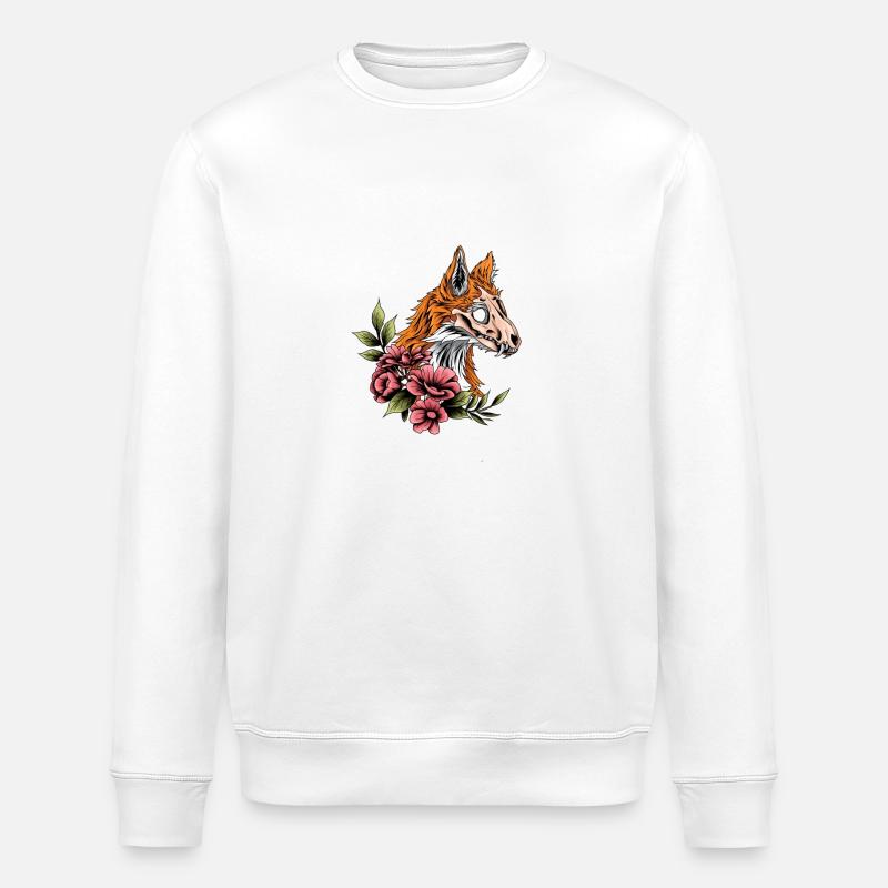Monster Fuchs - Stanley/Stella Unisex Bio-Sweatshirt ROLLER - Weiß