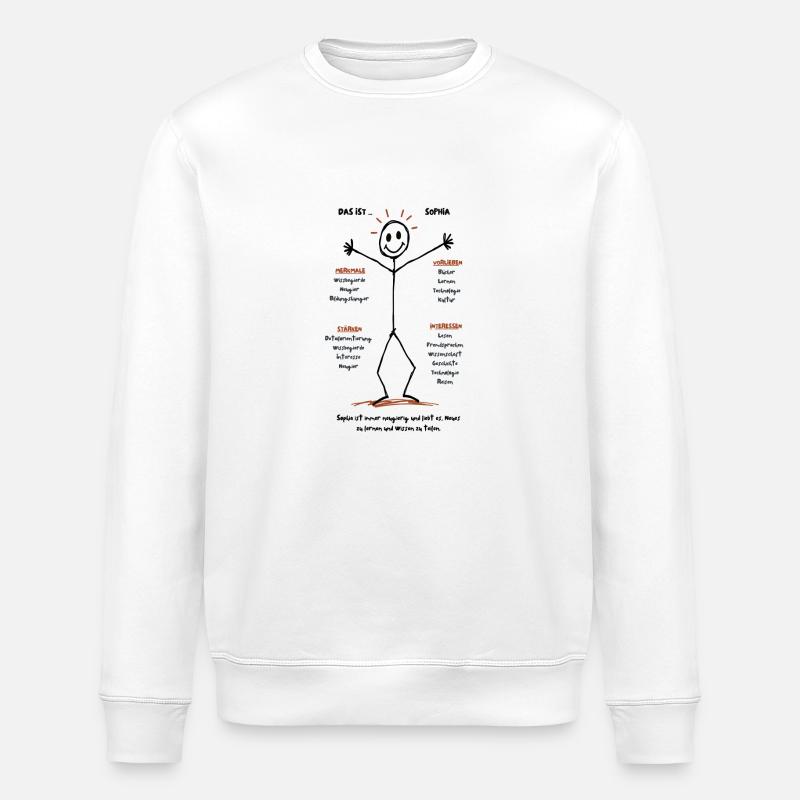 Das ist Sophia - Stanley/Stella Unisex Bio-Sweatshirt ROLLER - Weiß