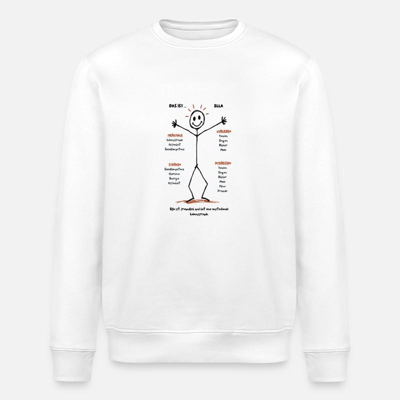 Ella verbindet Stil - Stanley/Stella Unisex Bio-Sweatshirt ROLLER - Weiß